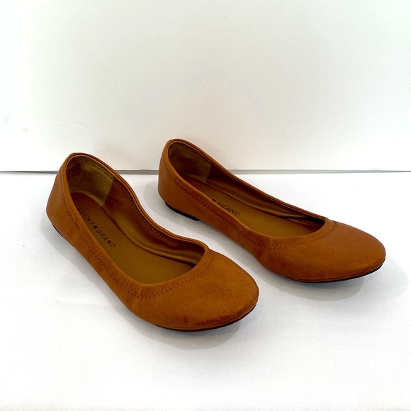 Luck Brand Emmie Ballet Flat In Cognac Leather - Picture 2 of 11